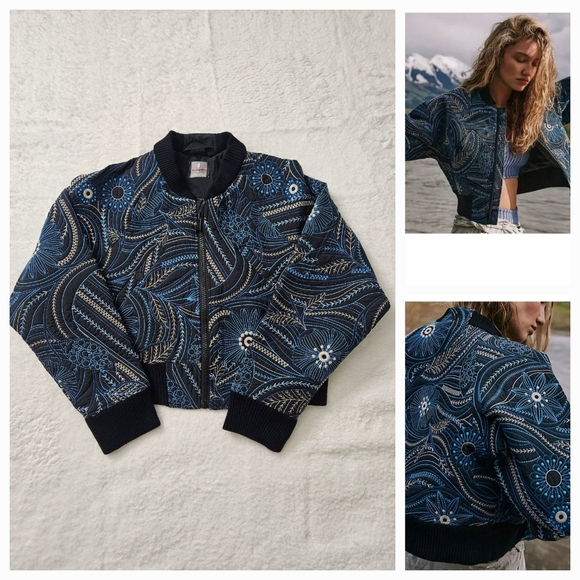 Free People Movement Garden Party Bomber Jacket